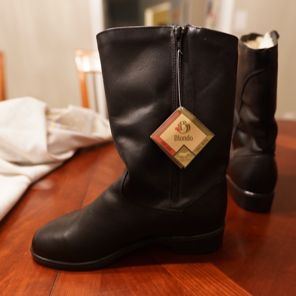 Blondo shoes |  Black, wool, waterproof boots